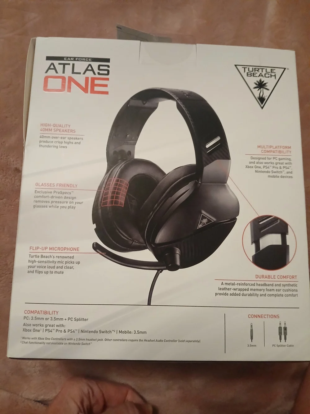 Turtle Beach Atlas One Wired Gaming Headset - Black